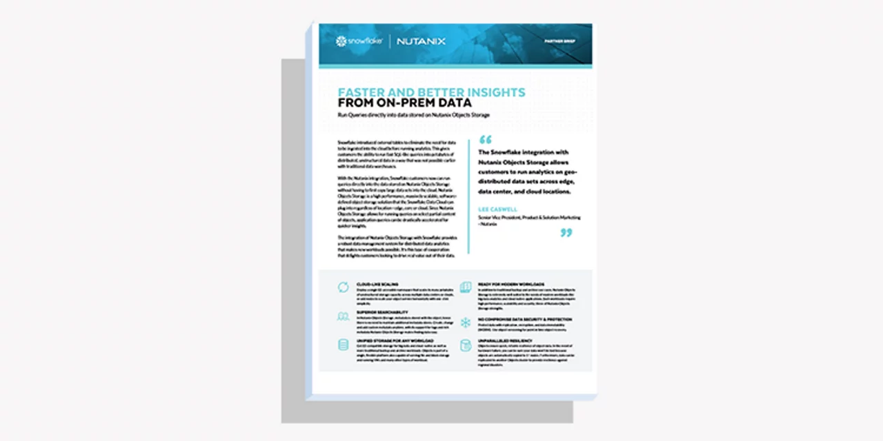 Thumbnail for Nutanix and Snowflake solution brief